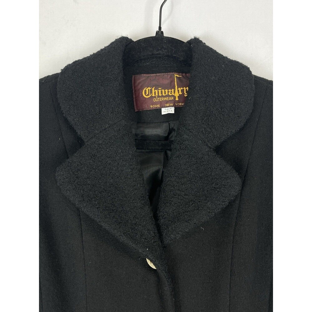 Vintage Chivalry Wool Jacket Made in USA Gold Crest Buttons Equestrian Style XS - Picture 4 of 14